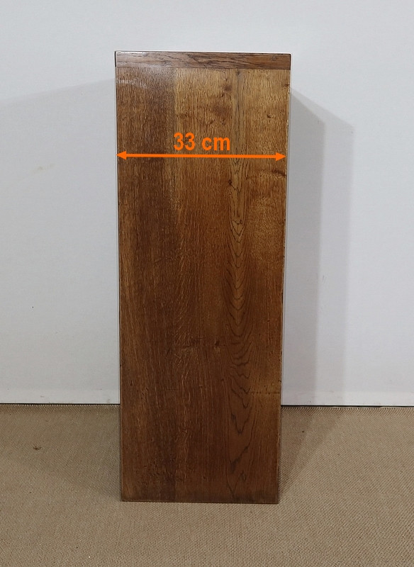 Kleiner Aktenschrank aus massiver Eiche – 1950