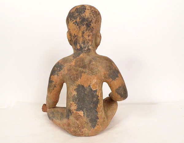 Präkolumbianische Skulptur Olmekenfigur Las Bocas Mexiko Terrakotta