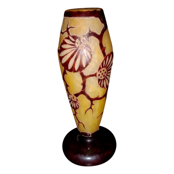 Vase "Spinets" Le Verre Français