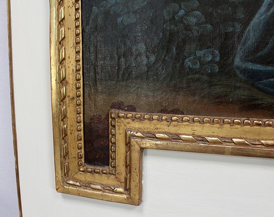 Large Trumeau Mirror, Louis XVI style - 2nd half of the 19th century