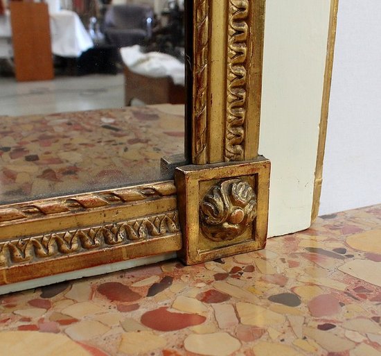 Large Trumeau Mirror, Louis XVI style - 2nd half of the 19th century