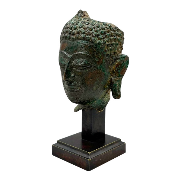 TESTA DI BUDDHA - Provincia di Ayutthaya, Thailandia - Fine XVII - inizio XVIII secolo