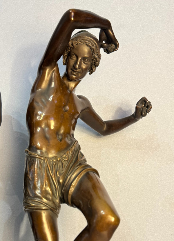Danseurs napolitains. Sculptures en bronze, Francisque Duret (Delafontaine)