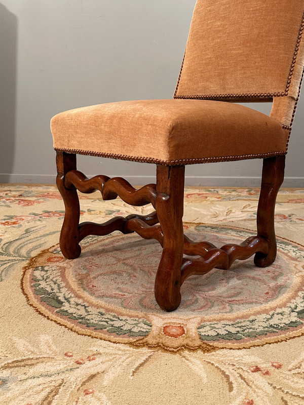 Pair Of Louis XIV Period Walnut Chairs circa 1700