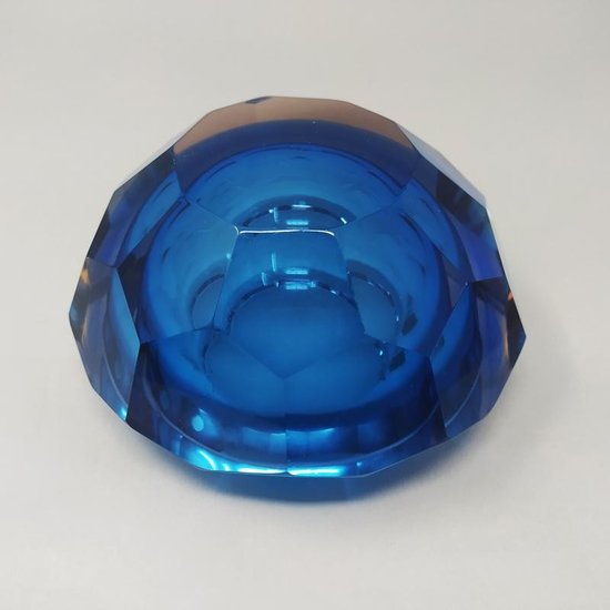 Amazing Big Blue Bowl or Catchall from the 1960s by Flavio Poli