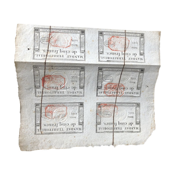 Mandat Territoriaux - 6 X 5 Francs 1796
