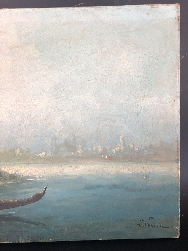 Peinture Sur Toile Vue Du Bosphore Fin XIXéme