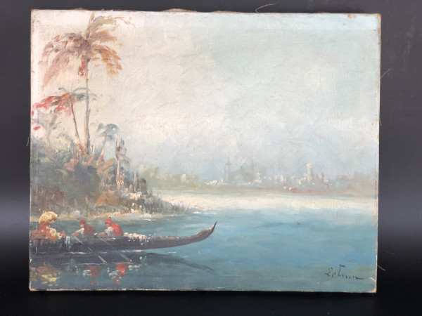 Peinture Sur Toile Vue Du Bosphore Fin XIXéme