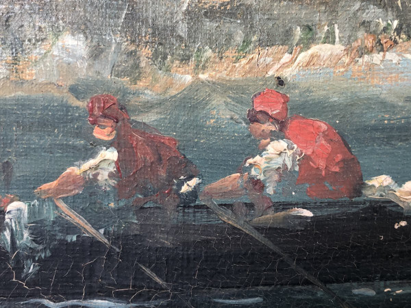 Peinture Sur Toile Vue Du Bosphore Fin XIXéme