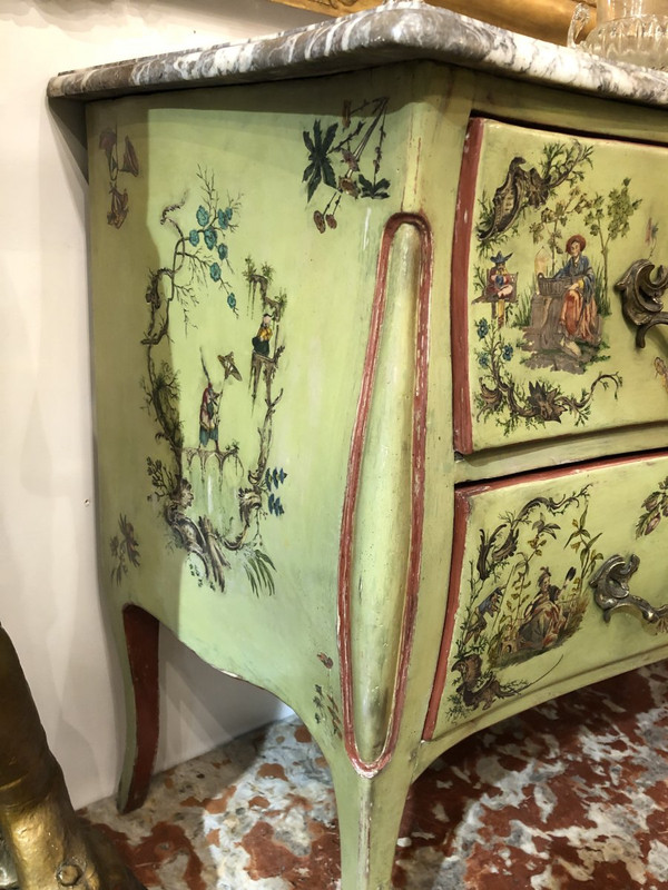 Cassettiera in arte povera Italia XVIII secolo