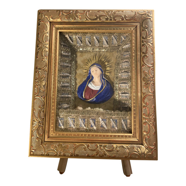 Reliquary of the Virgin and Child with 28 Martyrs - 18th century