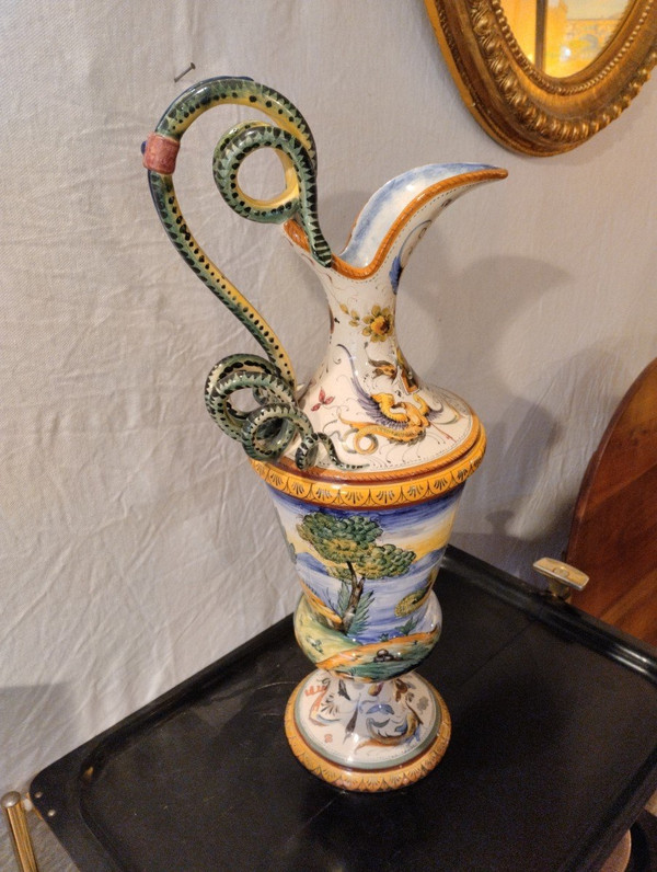 Ewer - Earthenware - Majolica - V. 1880.