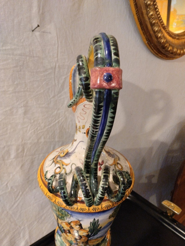 Ewer - Earthenware - Majolica - V. 1880.