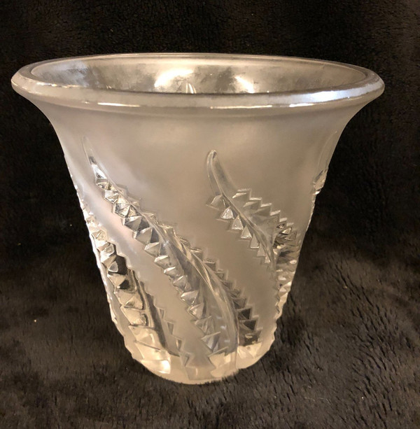 Vase Fougères Lalique Frankreich Circa 1940-50