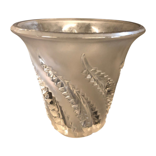 Vaso Fougères Lalique Francia Circa 1940-50