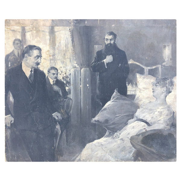 Peinture - Huile Sur Toile école Russe Vers 1900