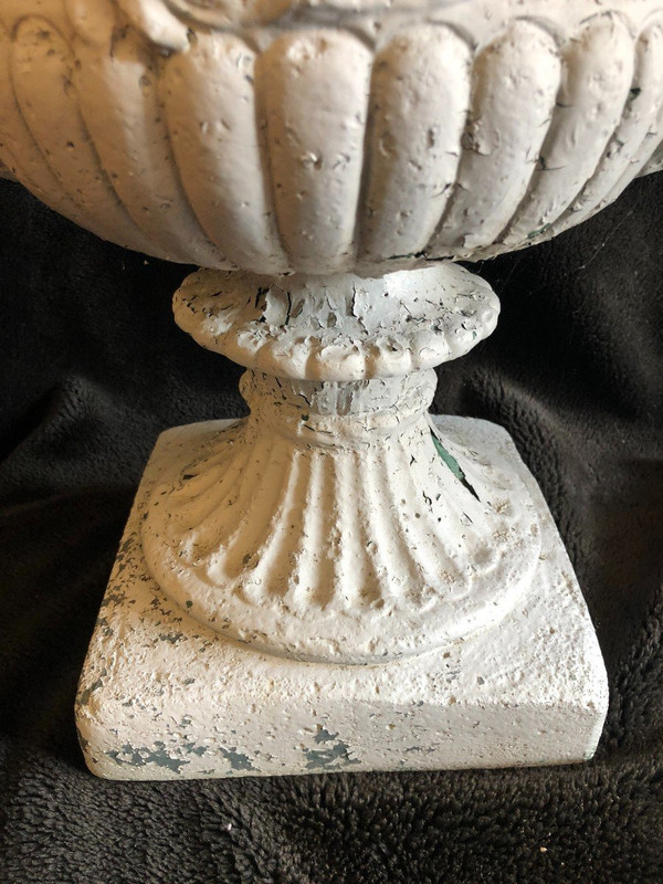 Pair Of Early 20th Century Cement Garden Vases
