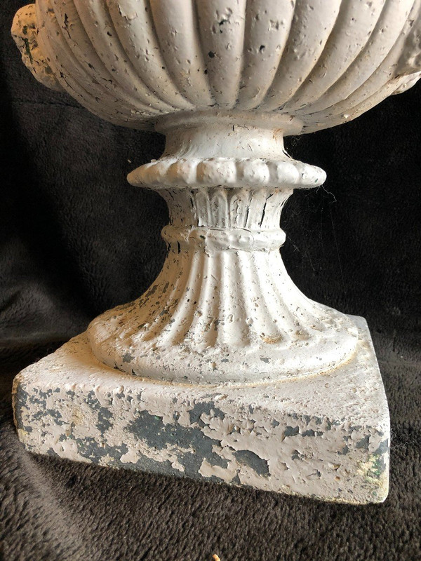 Pair Of Early 20th Century Cement Garden Vases