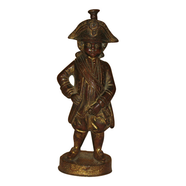 Militaire sculpture en bronze petit objet de vitrine époque 20ème