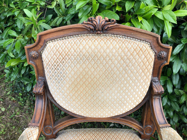 Paire De Fauteuils De Style Louis XVI époque Fin XIXème