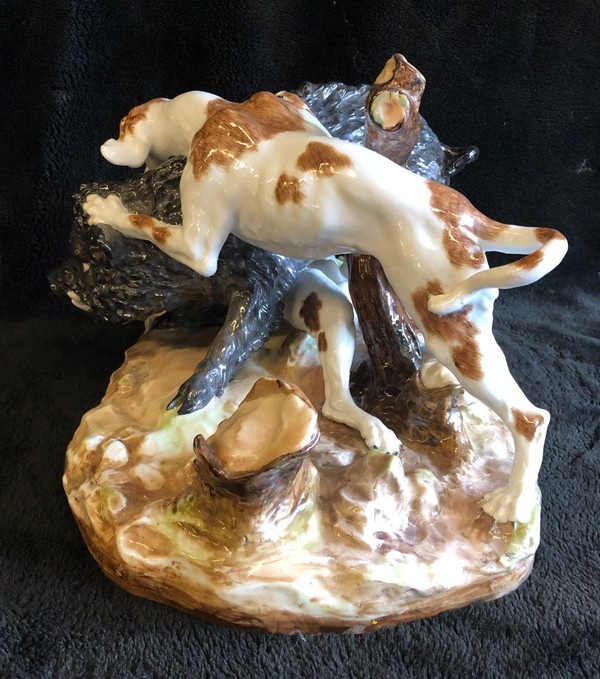 Important Meissen Porcelain Group After J.j.kaendler