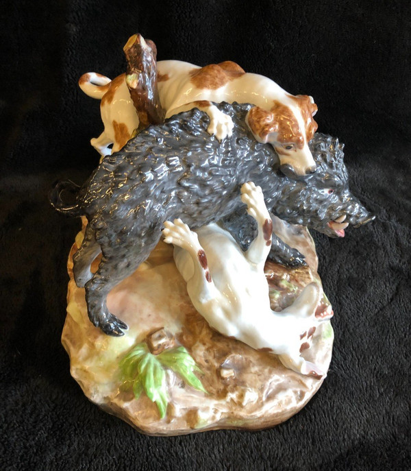 Important Meissen Porcelain Group After J.j.kaendler