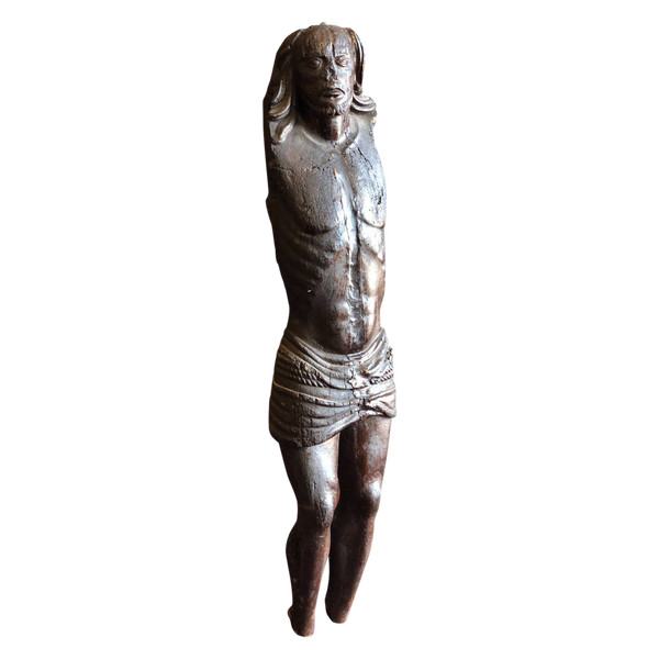 Large Wooden Christ Early 16th Century Height 130 cm