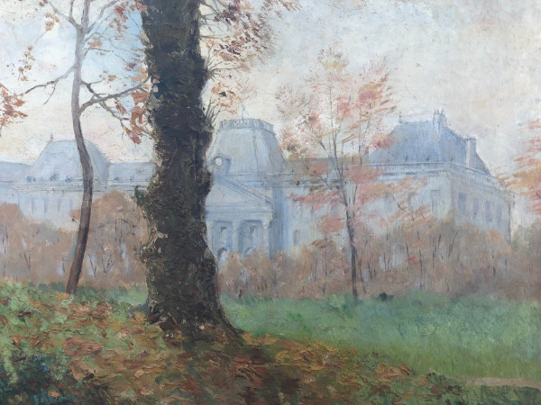 Gemälde – Gemälde auf Tafelansicht des Château De Fontainebleau