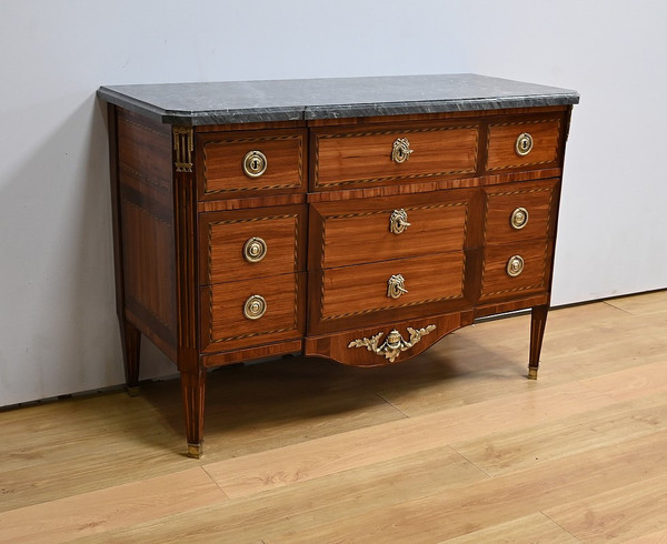 Importante Commode Écritoire en Bois précieux, époque Louis XVI – XVIIIe