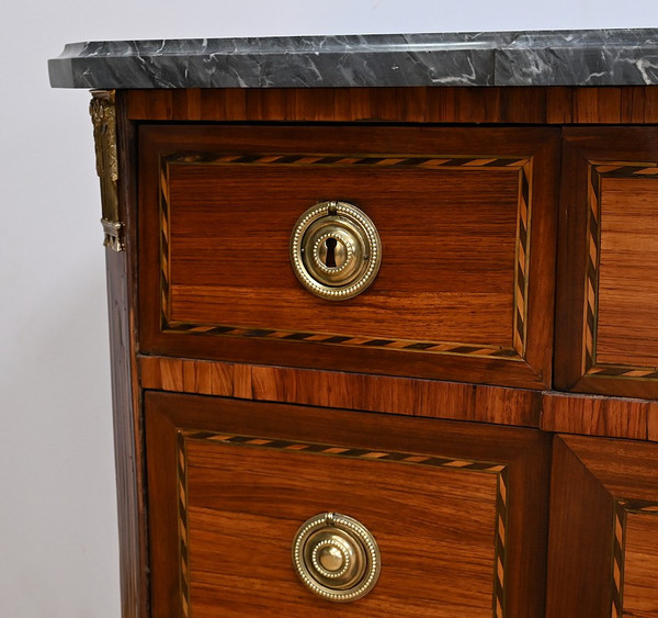 Importante Commode Écritoire en Bois précieux, époque Louis XVI – XVIIIe