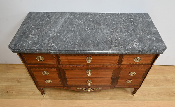 Importante Commode Écritoire en Bois précieux, époque Louis XVI – XVIIIe