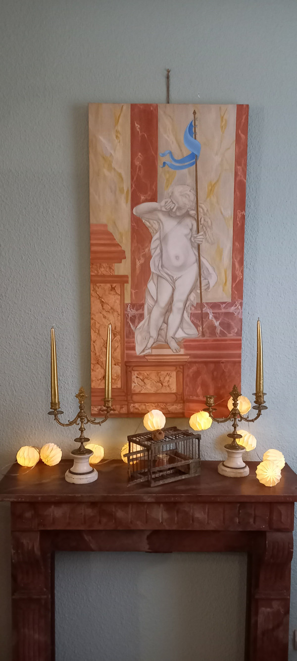 Acrylgemälde auf Leinwand/ Das Erwachen des Engels