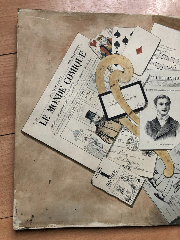 Trompe l'oeil Aquarell Von Louis Cazin Am 29.03.1892