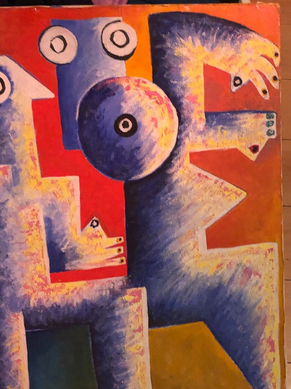 Painting - Oil On Canvas Abstract 1985