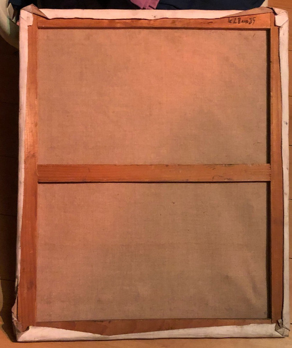 Painting - Oil On Canvas Abstract 1985