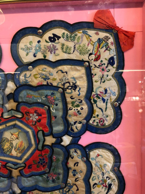 Broderie collerette Chinoise - Chine XIXème