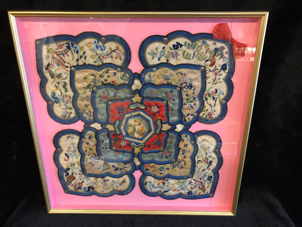 Broderie collerette Chinoise - Chine XIXème