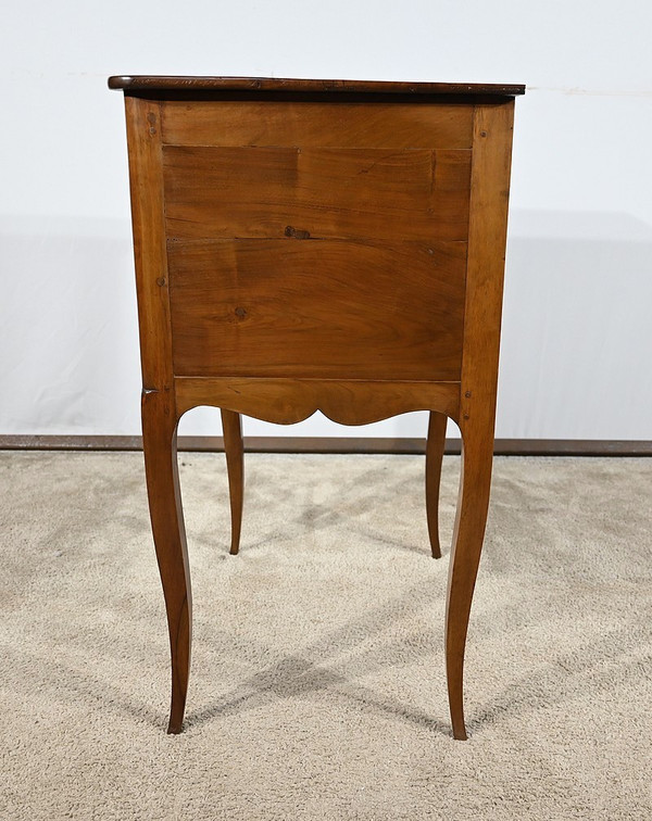 Small Chiffonnière Chest of Drawers in Walnut, Louis XV style - late 19th century