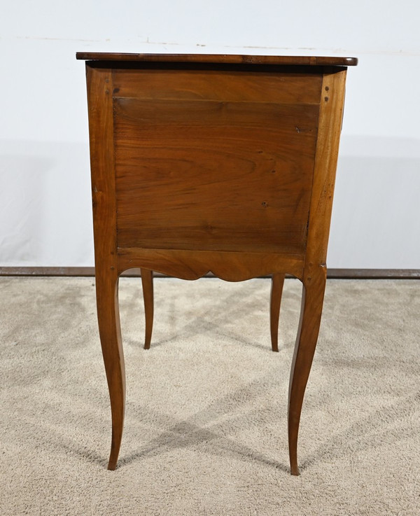 Small Chiffonnière Chest of Drawers in Walnut, Louis XV style - late 19th century