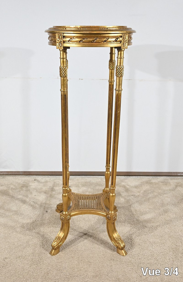 Haute Desserte en Bois Doré, style Louis XVI – 1920