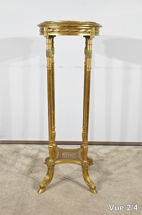 Haute Desserte en Bois Doré, style Louis XVI – 1920