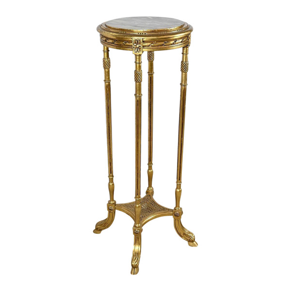 Haute Desserte en Bois Doré, style Louis XVI – 1920
