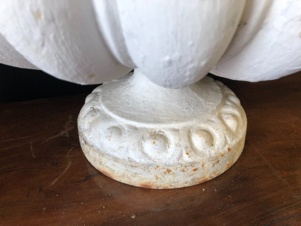 Pair Of Garden Cast Iron Vases Late 19th Century