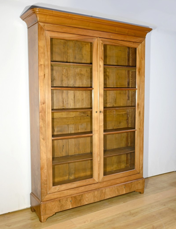 Importante proprietà Biblioteca in noce, periodo di restauro - inizio XIX secolo