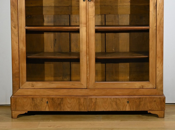 Importante proprietà Biblioteca in noce, periodo di restauro - inizio XIX secolo