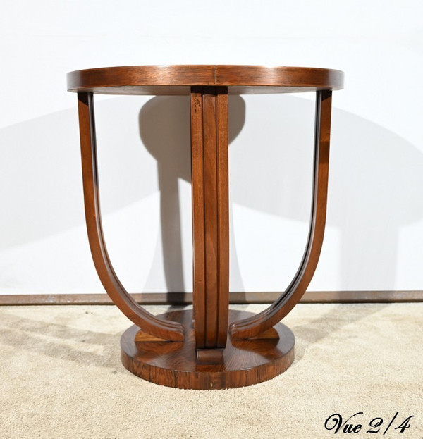 Rosewood pedestal table, Art Deco - 1940