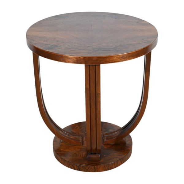 Rosewood pedestal table, Art Deco - 1940