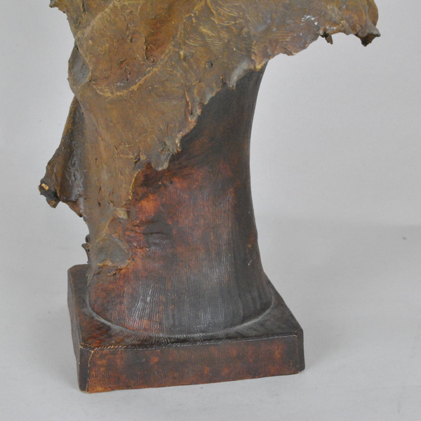Stellmacher, Busto in Terracotta, Arabo, XIX Secolo