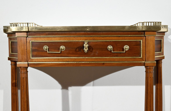 Piccola console in mogano, periodo Luigi XVI - Fine XVIII secolo