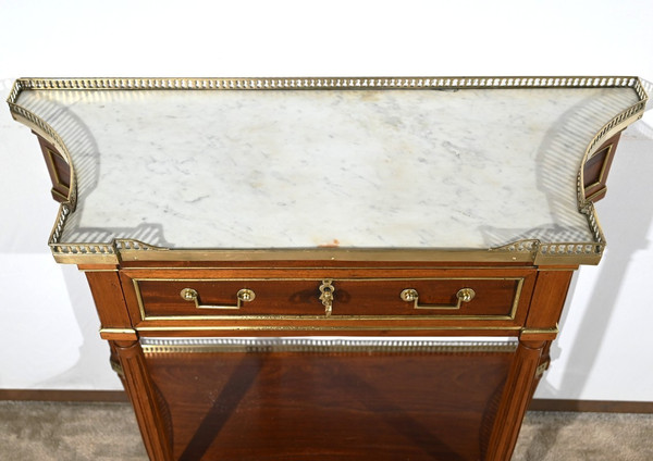 Piccola console in mogano, periodo Luigi XVI - Fine XVIII secolo